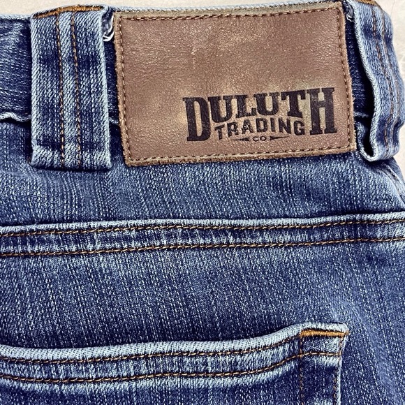 Duluth Trading Co. Ballroom Double Flex Jeans Blue Stretch Denim Men's 36x30 - Picture 3 of 10